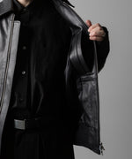 画像をギャラリービューアに読み込む, ssstein(シュタイン)の24AWコレクション LEATHER ZIP SHORT JACKET - BLACK 公式通販サイトsession福岡セレクトショップ
