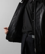 画像をギャラリービューアに読み込む, ssstein(シュタイン)の24AWコレクション LEATHER ZIP SHORT JACKET - BLACK 公式通販サイトsession福岡セレクトショップ
