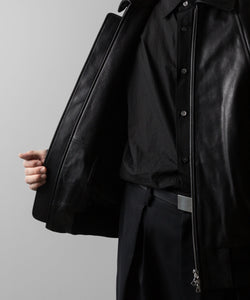 ssstein(シュタイン)の24AWコレクション LEATHER ZIP SHORT JACKET - BLACK 公式通販サイトsession福岡セレクトショップ