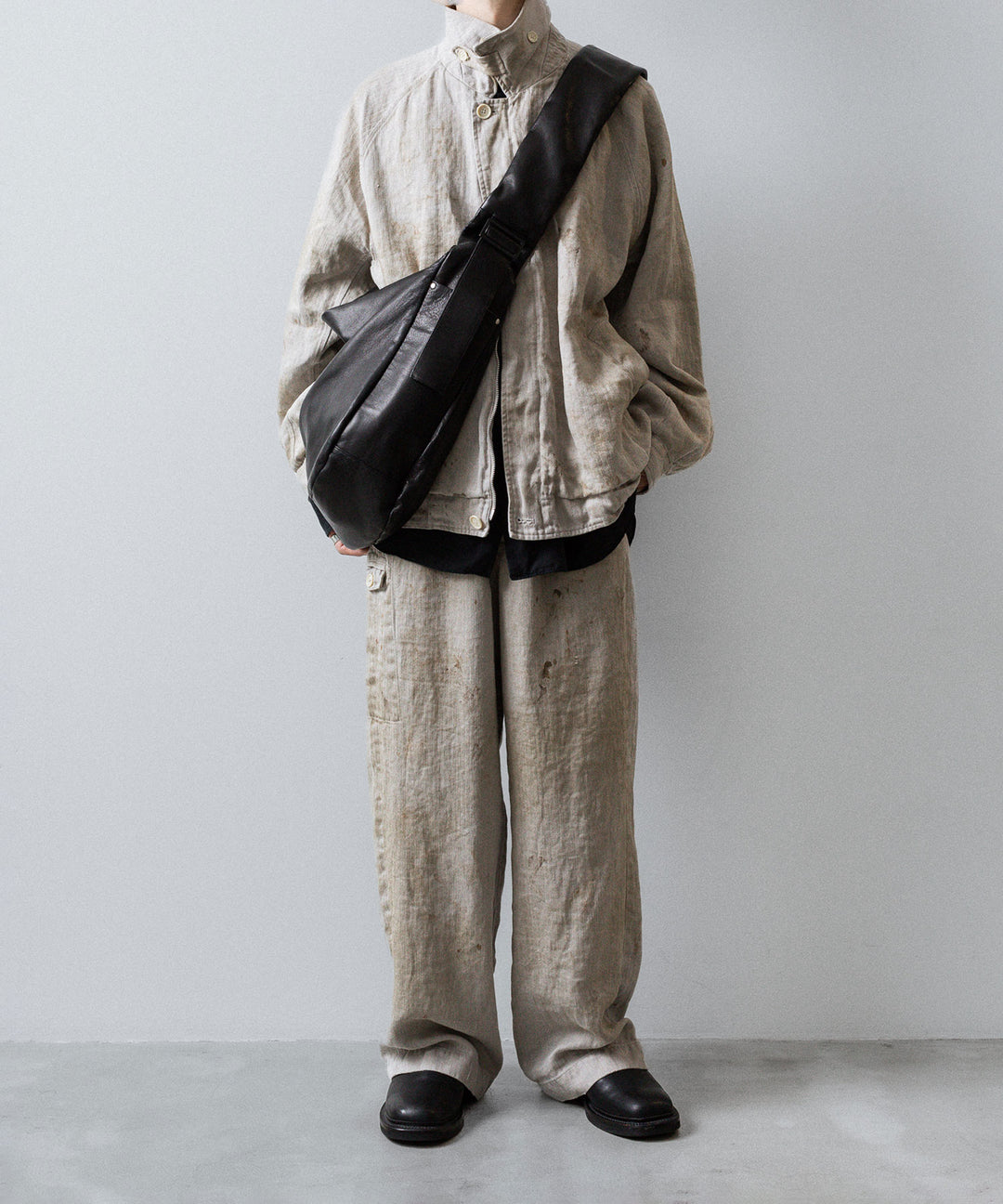 ssstein(シュタイン)のHEAVY LINEN HERRINGBONE ZIP JACKET - NATURALの公式通販サイトsession福岡セレクトショップ