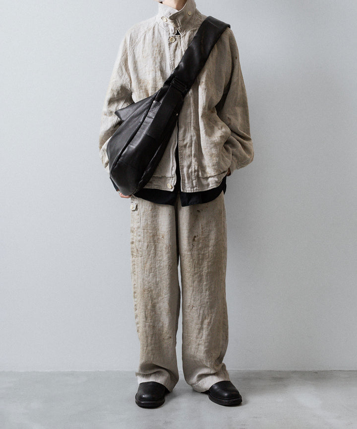 ssstein(シュタイン)のHEAVY LINEN HERRINGBONE ZIP JACKET - NATURALの公式通販サイトsession福岡セレクトショップ