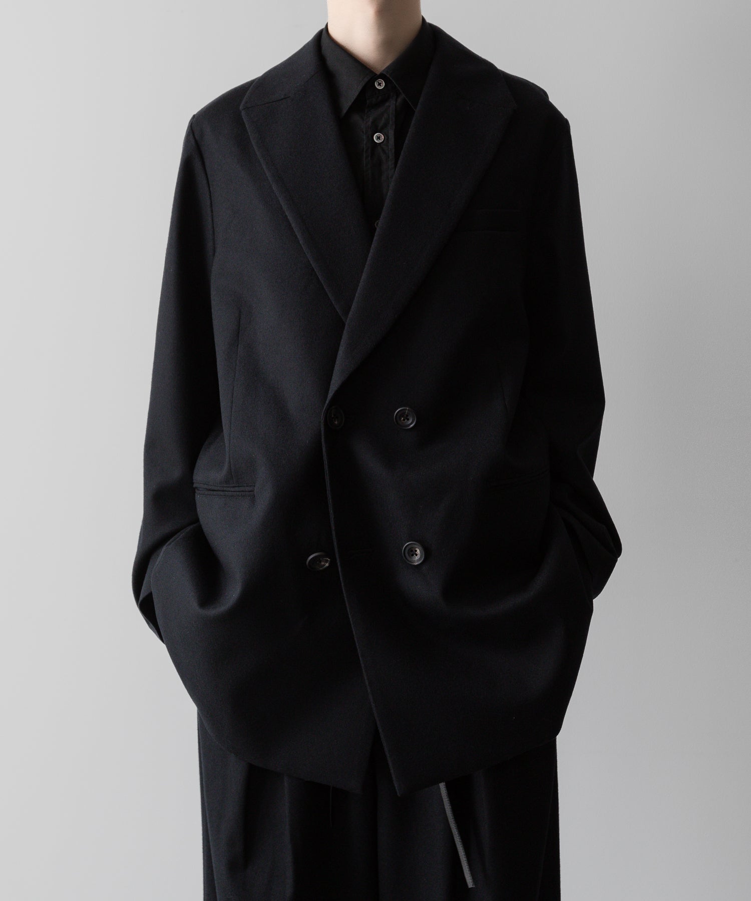 ssstein(シュタイン)の24AWコレクション OVERSIZED PEAK LAPEL JACKET - BLACK 公式通販サイトsession福岡セレクトショップ