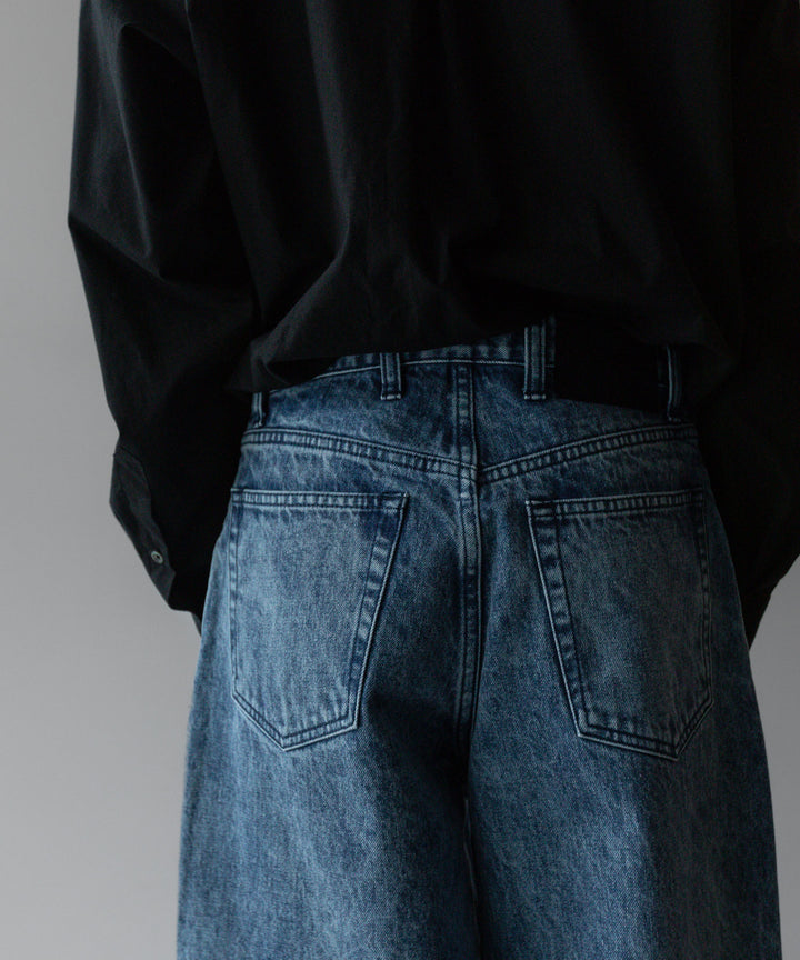 stein(シュタイン)の24SSコレクションCHEMICAL BLEACHED DENIM JEANSのINDIGO