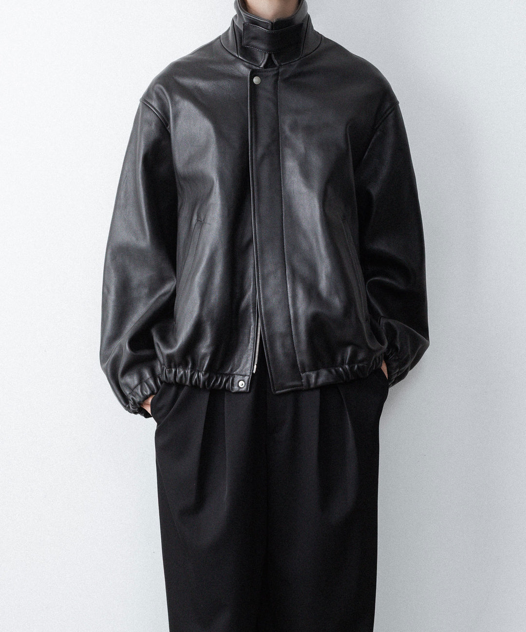 ssstein(シュタイン)のSHEEP LEATHER ZIP SHORT JACKET - BLACKの公式通販サイトsession福岡セレクトショップ