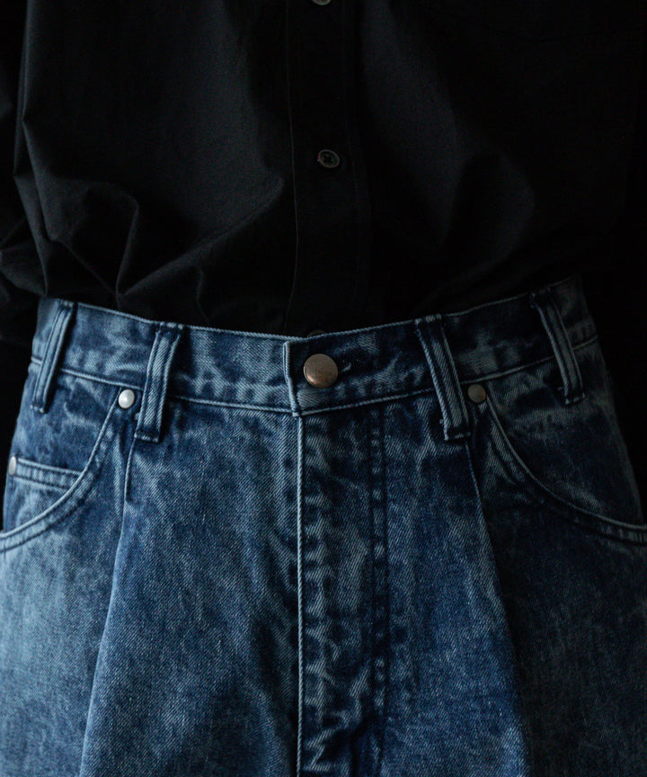 stein(シュタイン)の24SSコレクションCHEMICAL BLEACHED DENIM JEANSのINDIGO