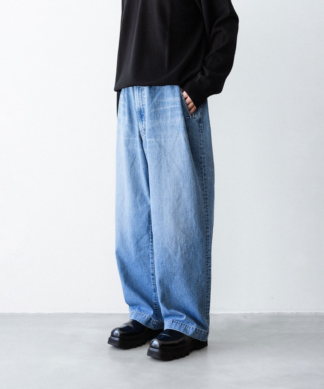 ANTHEM A アンセムエーのWASHED DENIM NO-BRAINER PANTSの INDIGO 公式通販サイトsession福岡セレクトショップ