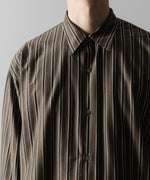 画像をギャラリービューアに読み込む, KANEMASA PHIL. カネマサフィルの46G MODEST STRIPE SHIRT - CHARCOAL BEIGEの公式通販サイトsession福岡セレクトショップ
