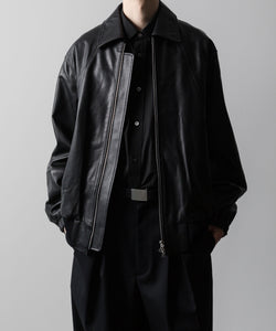 ssstein(シュタイン)の24AWコレクション LEATHER ZIP SHORT JACKET - BLACK 公式通販サイトsession福岡セレクトショップ