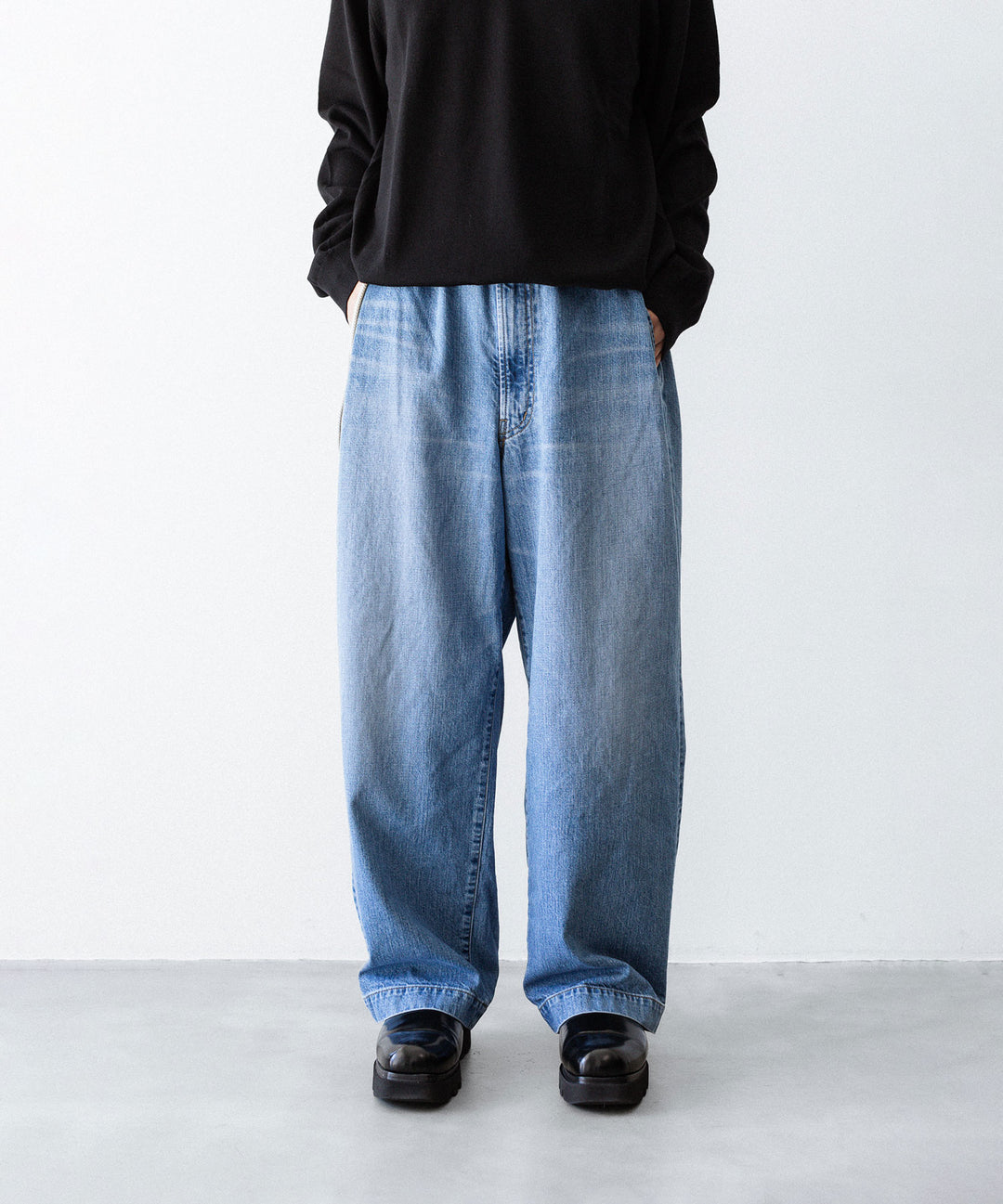 ANTHEM A アンセムエーのWASHED DENIM NO-BRAINER PANTSの INDIGO 公式通販サイトsession福岡セレクトショップ