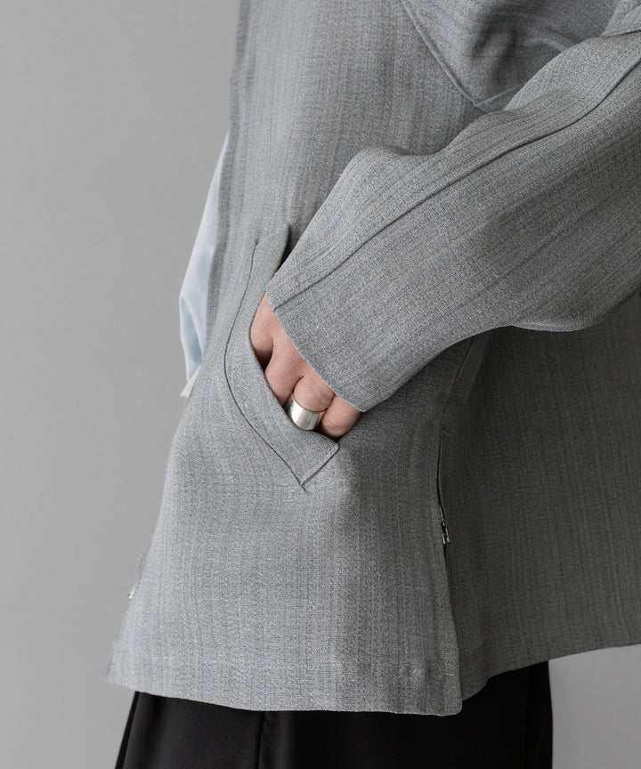 【INTÉRIM】インテリムのSILK CANVAS DRIVING JACKET - SHARK SKIN 公式通販サイトsession福岡セレクトショップ