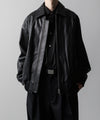 【ssstein】LEATHER ZIP SHORT JACKET - BLACK