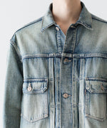 画像をギャラリービューアに読み込む, INTÉRIM インテリム HYPER BIG SHABBY VINTAGE &quot;2ND&quot; SHUTTLE DENIM SIDE PANEL JACKETのS.NAVY 公式通販サイトsession福岡セレクトショップ
