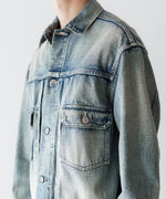 画像をギャラリービューアに読み込む, INTÉRIM インテリム HYPER BIG SHABBY VINTAGE &quot;2ND&quot; SHUTTLE DENIM SIDE PANEL JACKETのS.NAVY 公式通販サイトsession福岡セレクトショップ
