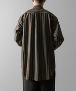 画像をギャラリービューアに読み込む, KANEMASA PHIL. カネマサフィルの46G MODEST STRIPE SHIRT - CHARCOAL BEIGEの公式通販サイトsession福岡セレクトショップ
