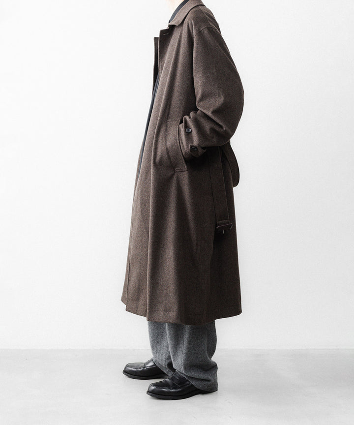 ssstein(シュタイン)のWOOL DOESKIN OVERSIZED INVESTIGATED COAT - GREY BROWNの公式通販サイトsession福岡セレクトショップ