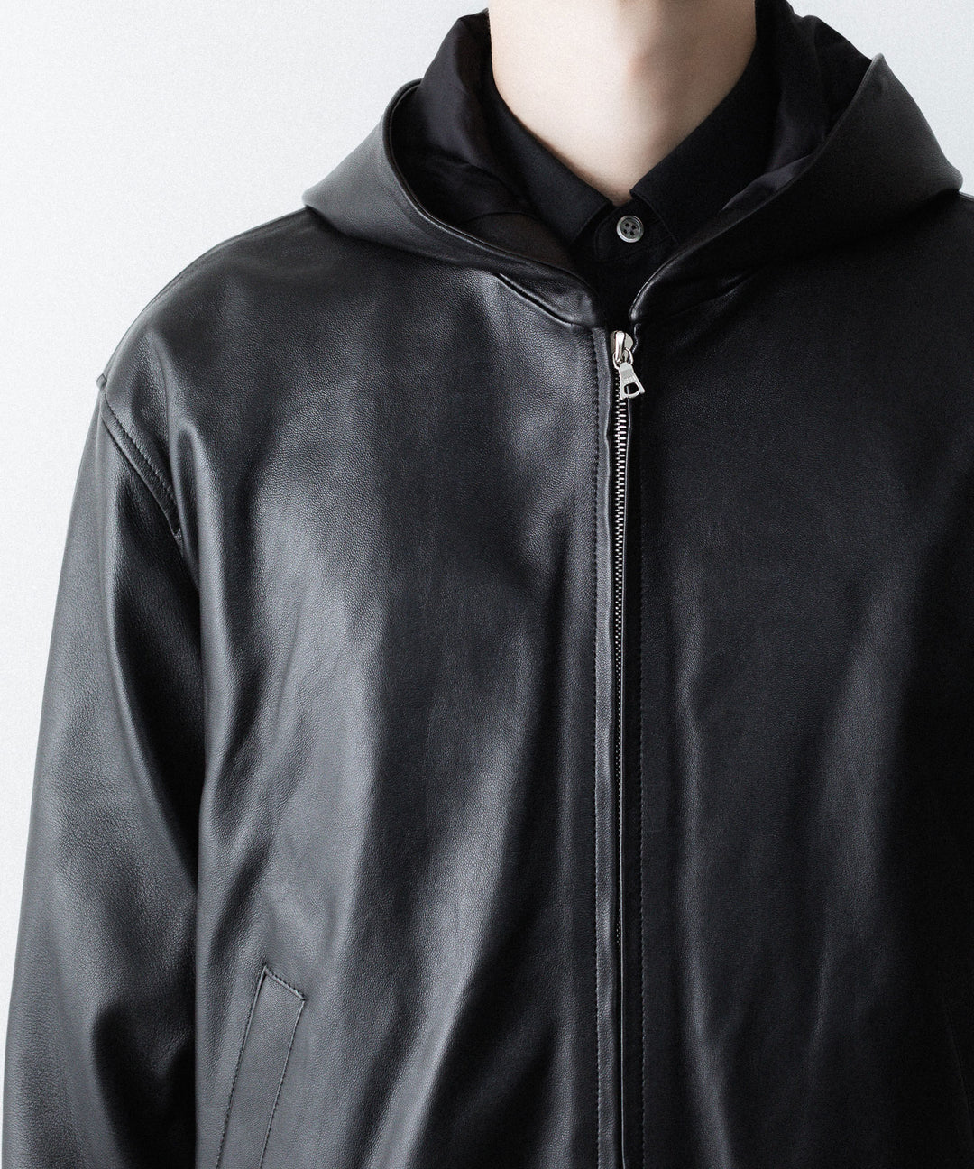 ssstein(シュタイン)のLAMB LEATER HOOD JACKET - BLACKの公式通販サイトsession福岡セレクトショップ