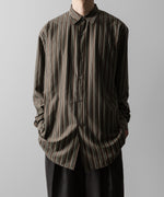 画像をギャラリービューアに読み込む, KANEMASA PHIL. カネマサフィルの46G MODEST STRIPE SHIRT - CHARCOAL BEIGEの公式通販サイトsession福岡セレクトショップ
