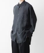 画像をギャラリービューアに読み込む, ssstein(シュタイン)のCUPRO FIBRIL OVERSIZED LS SHIRT - CHARCOALの公式通販サイトsession福岡セレクトショップ
