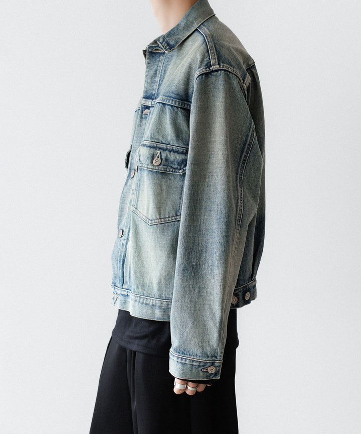 INTÉRIM インテリム HYPER BIG SHABBY VINTAGE "2ND" SHUTTLE DENIM SIDE PANEL JACKETのS.NAVY 公式通販サイトsession福岡セレクトショップ