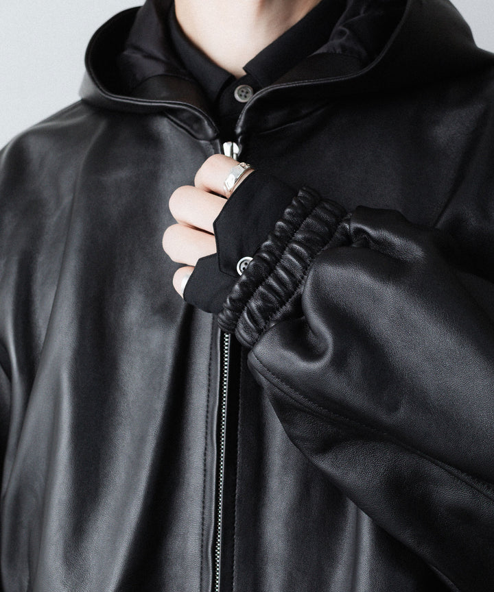 ssstein(シュタイン)のLAMB LEATER HOOD JACKET - BLACKの公式通販サイトsession福岡セレクトショップ