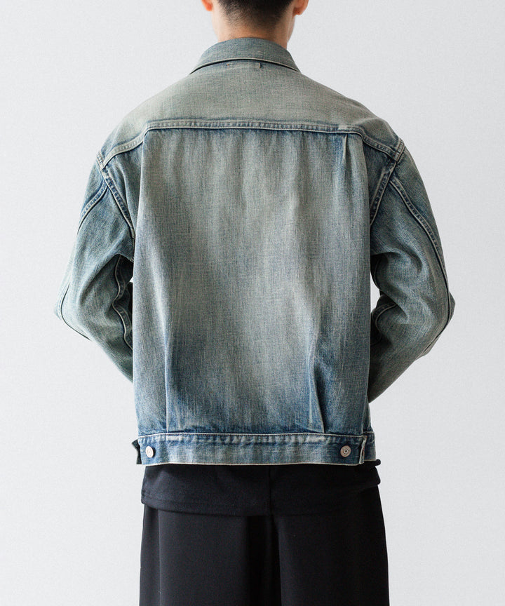 INTÉRIM インテリム HYPER BIG SHABBY VINTAGE "2ND" SHUTTLE DENIM SIDE PANEL JACKETのS.NAVY 公式通販サイトsession福岡セレクトショップ
