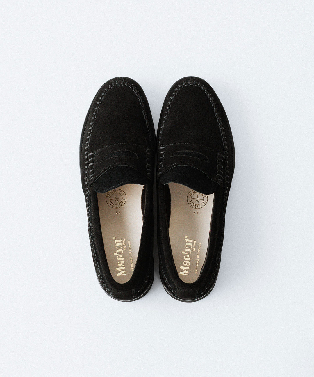 Marbot マルボーのSIDE STITCHING LOAFERのBLACK SUEDE公式通販サイトsession福岡セレクトショップ