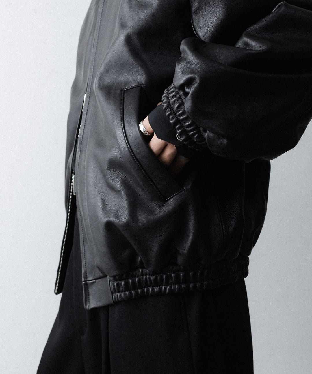ssstein(シュタイン)のLAMB LEATER HOOD JACKET - BLACKの公式通販サイトsession福岡セレクトショップ