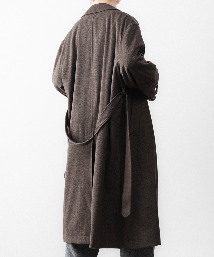 ssstein(シュタイン)のWOOL DOESKIN OVERSIZED INVESTIGATED COAT - GREY BROWNの公式通販サイトsession福岡セレクトショップ