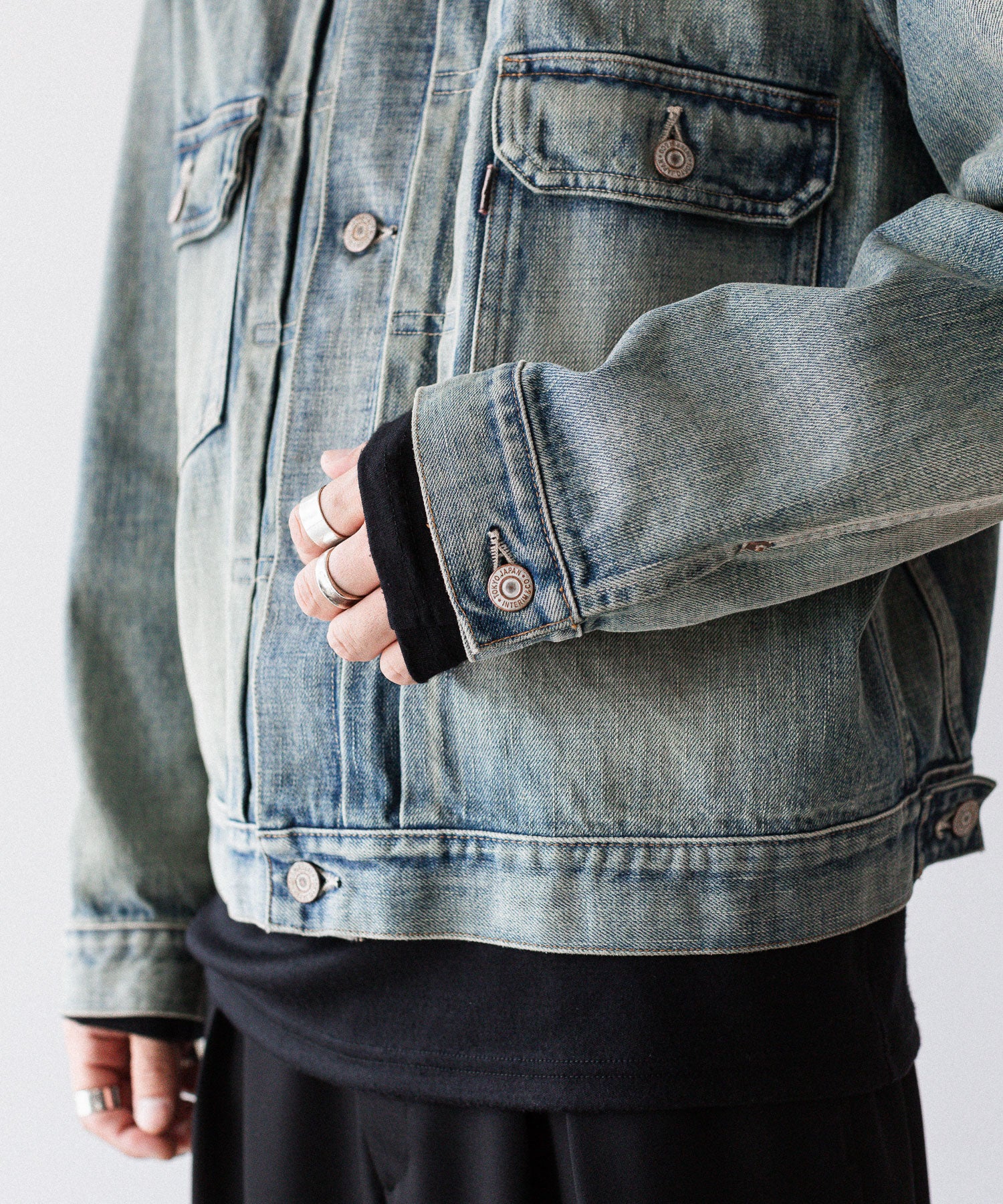 INTÉRIM インテリム HYPER BIG SHABBY VINTAGE "2ND" SHUTTLE DENIM SIDE PANEL JACKETのS.NAVY 公式通販サイトsession福岡セレクトショップ