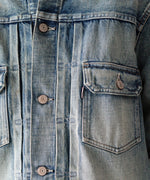 画像をギャラリービューアに読み込む, INTÉRIM インテリム HYPER BIG SHABBY VINTAGE &quot;2ND&quot; SHUTTLE DENIM SIDE PANEL JACKETのS.NAVY 公式通販サイトsession福岡セレクトショップ
