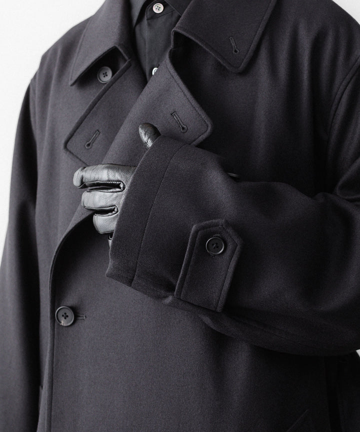ssstein(シュタイン)のWOOL MELTON OVERSIZED DOUBLE BREASTED COAT - DARK CHARCOALの公式通販サイトsession福岡セレクトショップ