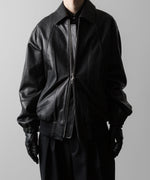 画像をギャラリービューアに読み込む, ssstein(シュタイン)の24AWコレクション LEATHER ZIP SHORT JACKET - BLACK 公式通販サイトsession福岡セレクトショップ
