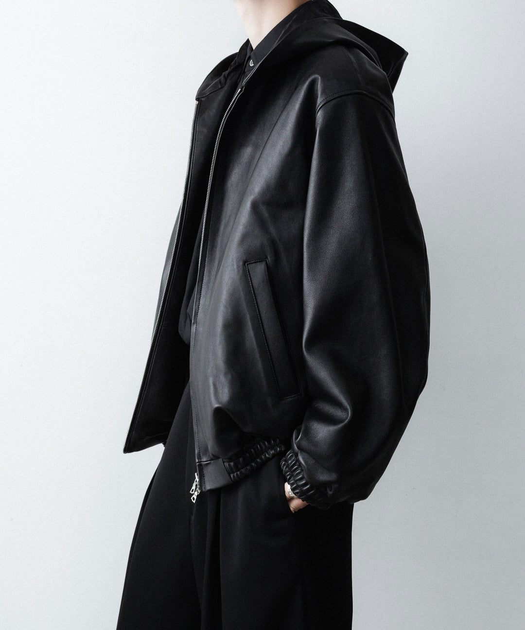 ssstein(シュタイン)のLAMB LEATER HOOD JACKET - BLACKの公式通販サイトsession福岡セレクトショップ