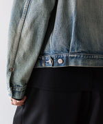 画像をギャラリービューアに読み込む, INTÉRIM インテリム HYPER BIG SHABBY VINTAGE &quot;2ND&quot; SHUTTLE DENIM SIDE PANEL JACKETのS.NAVY 公式通販サイトsession福岡セレクトショップ
