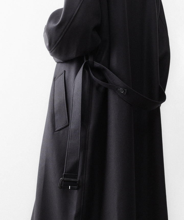 ssstein(シュタイン)のWOOL MELTON OVERSIZED DOUBLE BREASTED COAT - DARK CHARCOALの公式通販サイトsession福岡セレクトショップ