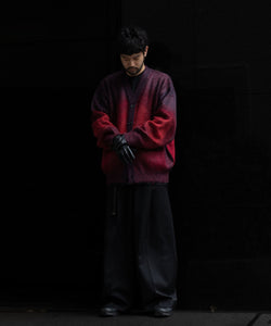 【stein】シュタインのグラデーションモヘヤニット GRADATION MOHAIR CARDIGAN - RED 公式通販session福岡セレクトショップ