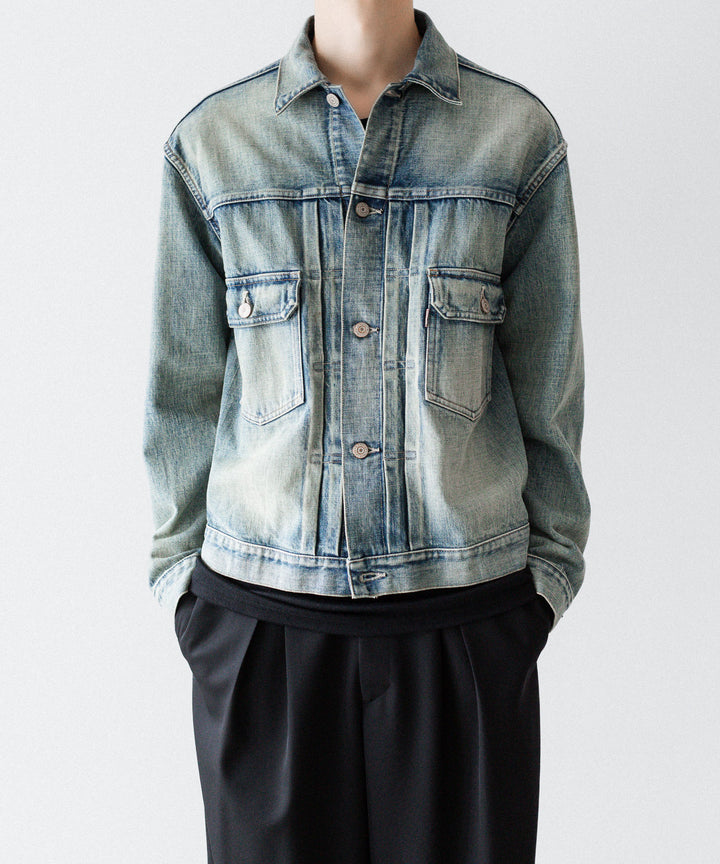 INTÉRIM インテリム HYPER BIG SHABBY VINTAGE "2ND" SHUTTLE DENIM SIDE PANEL JACKETのS.NAVY 公式通販サイトsession福岡セレクトショップ
