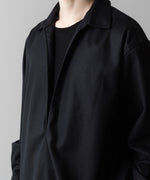 画像をギャラリービューアに読み込む, ssstein(シュタイン)の24AWコレクション OVERSIZED SKIPPER SHIRT (WOOL) - BLACK 公式通販サイトsession福岡セレクトショップ
