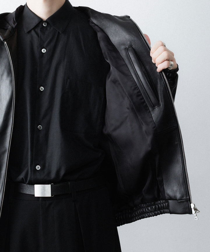ssstein(シュタイン)のLAMB LEATER HOOD JACKET - BLACKの公式通販サイトsession福岡セレクトショップ
