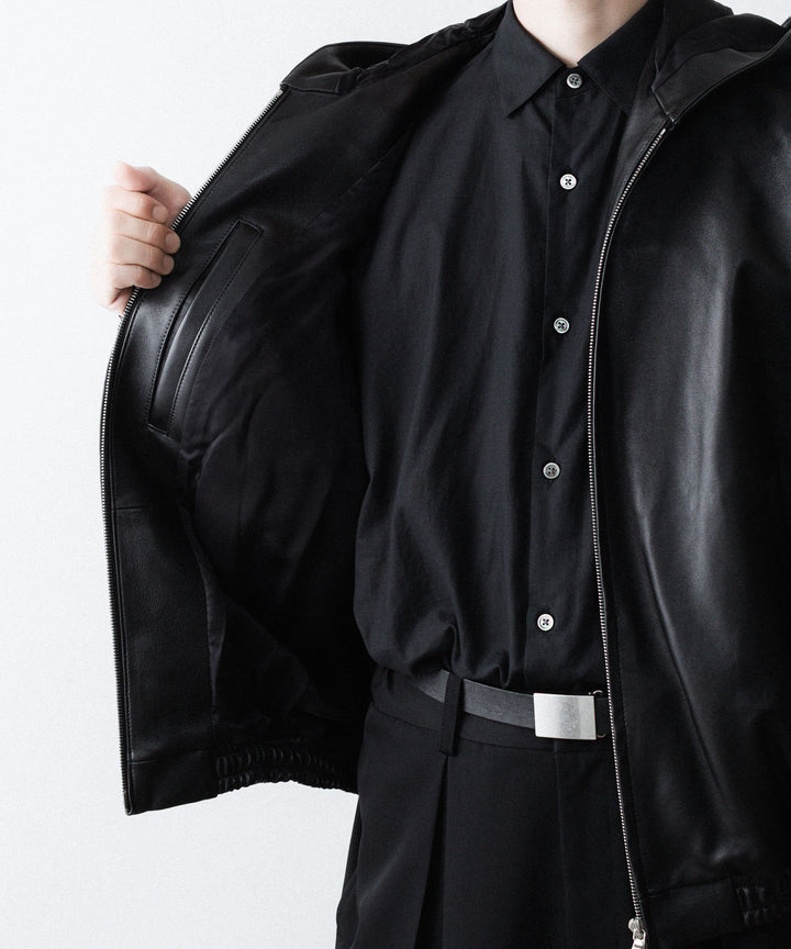 ssstein(シュタイン)のLAMB LEATER HOOD JACKET - BLACKの公式通販サイトsession福岡セレクトショップ