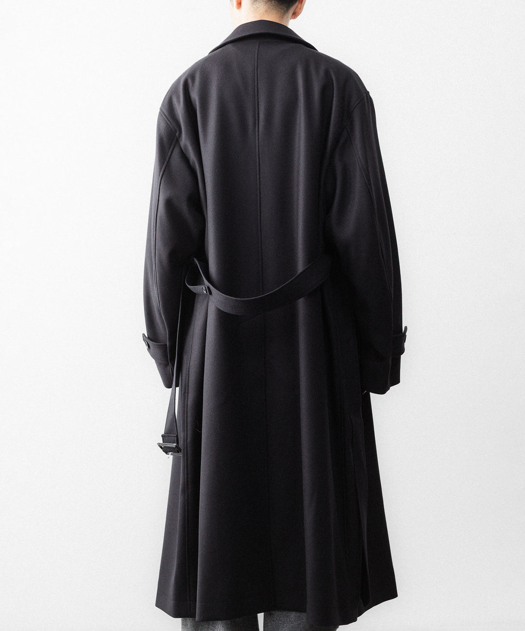 ssstein(シュタイン)のWOOL MELTON OVERSIZED DOUBLE BREASTED COAT - DARK CHARCOALの公式通販サイトsession福岡セレクトショップ