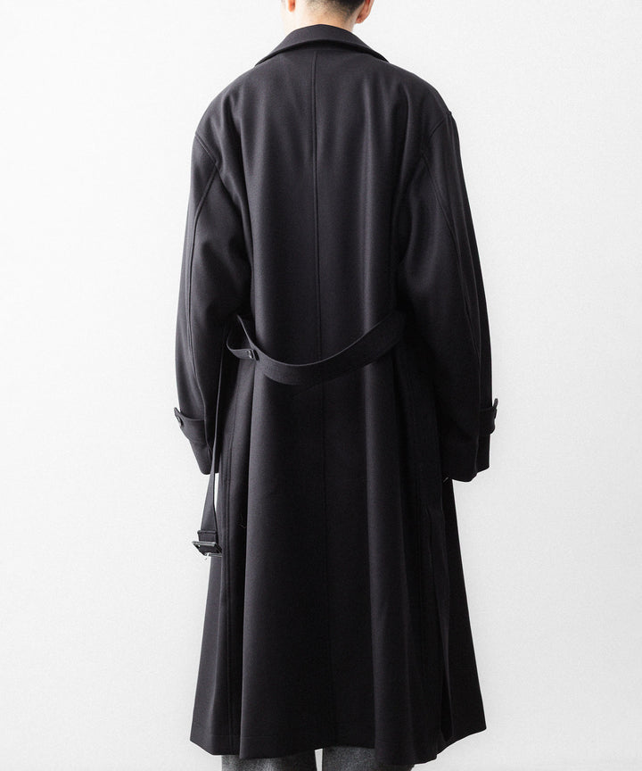 ssstein(シュタイン)のWOOL MELTON OVERSIZED DOUBLE BREASTED COAT - DARK CHARCOALの公式通販サイトsession福岡セレクトショップ