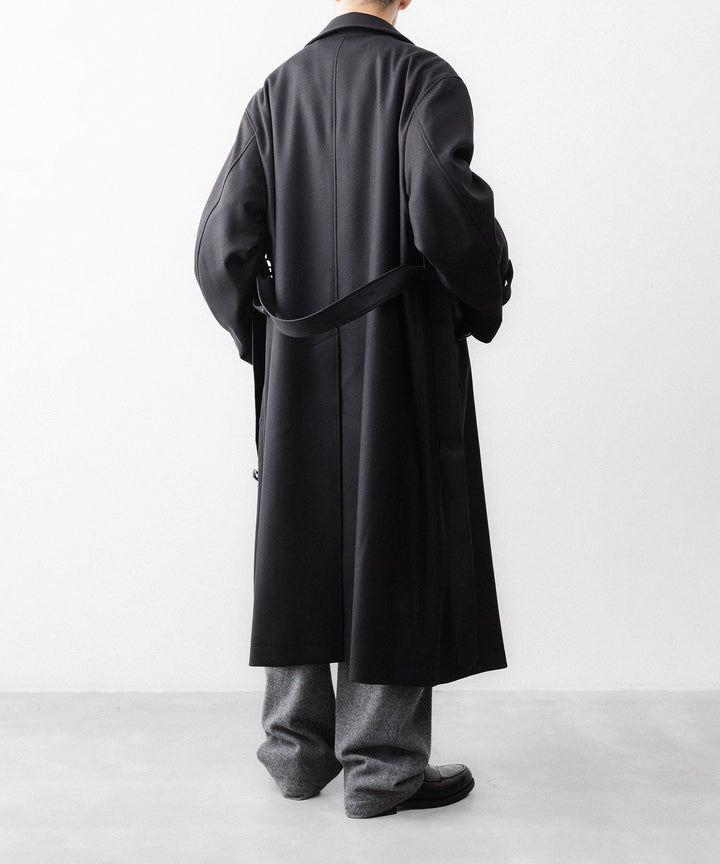 ssstein(シュタイン)のWOOL MELTON OVERSIZED DOUBLE BREASTED COAT - DARK CHARCOALの公式通販サイトsession福岡セレクトショップ