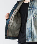 画像をギャラリービューアに読み込む, INTÉRIM インテリム HYPER BIG SHABBY VINTAGE &quot;2ND&quot; SHUTTLE DENIM SIDE PANEL JACKETのS.NAVY 公式通販サイトsession福岡セレクトショップ
