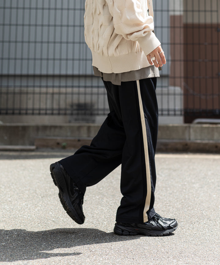 【KANEMASA PHIL.】カネマサのトラックパンツ ECONYL JERSEY TRACK PANTS - BLACK 公式通販session福岡セレクトショップ