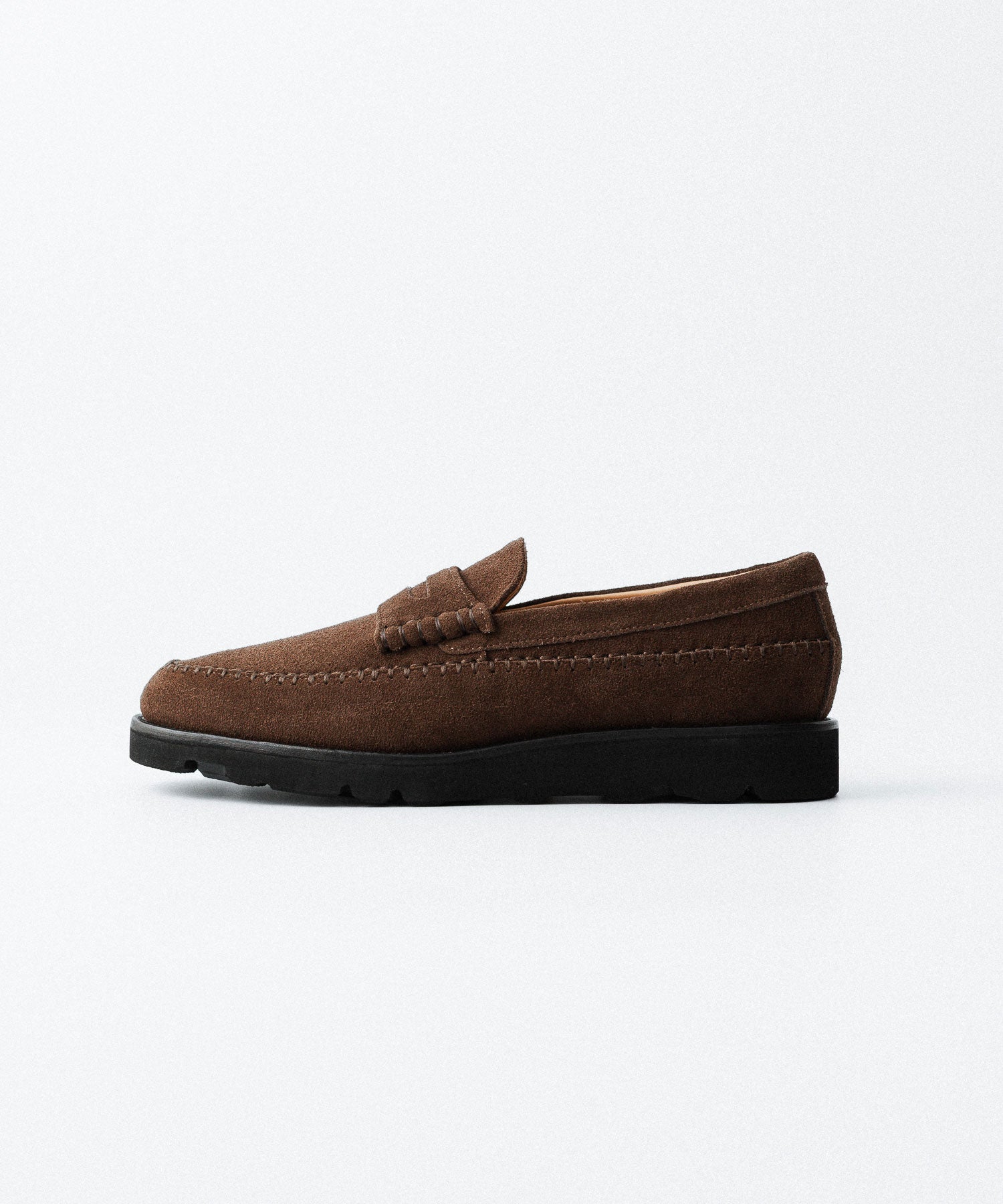 新品 定価42,900円 MARBOT LOAFER Marbot 】MOCCASIN SHOES (CHRISTY CUT SOLE) - BROWN SUEDE | 公式