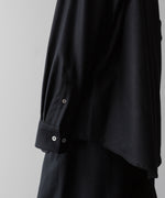 画像をギャラリービューアに読み込む, ssstein(シュタイン)の24AWコレクション OVERSIZED SKIPPER SHIRT (WOOL) - BLACK 公式通販サイトsession福岡セレクトショップ
