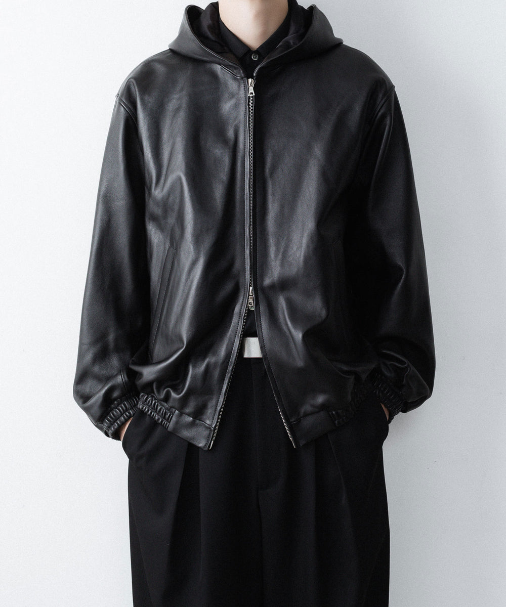 ssstein(シュタイン)のLAMB LEATER HOOD JACKET - BLACKの公式通販サイトsession福岡セレクトショップ
