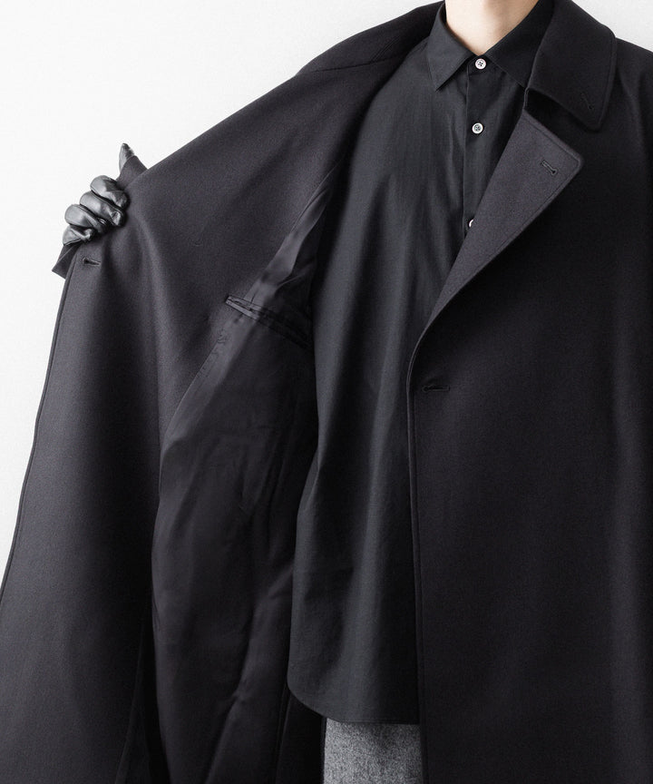 ssstein(シュタイン)のWOOL MELTON OVERSIZED DOUBLE BREASTED COAT - DARK CHARCOALの公式通販サイトsession福岡セレクトショップ