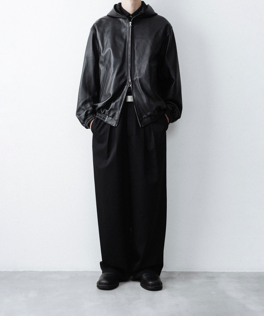 ssstein(シュタイン)のLAMB LEATER HOOD JACKET - BLACKの公式通販サイトsession福岡セレクトショップ